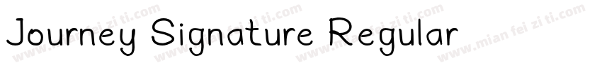 Journey Signature Regular字体转换